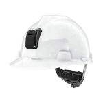 Casco MSA V-GARD Blanco con Portalámpara y Porta Cable