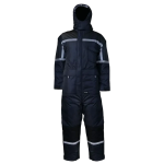 Buzo ACTIVEX Azul/Negro con Forro Franela