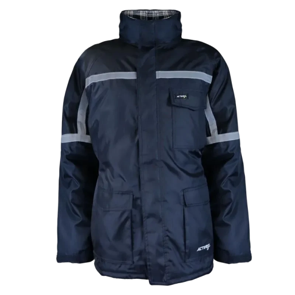 Parka Activex Azul/Negro Forro Franela