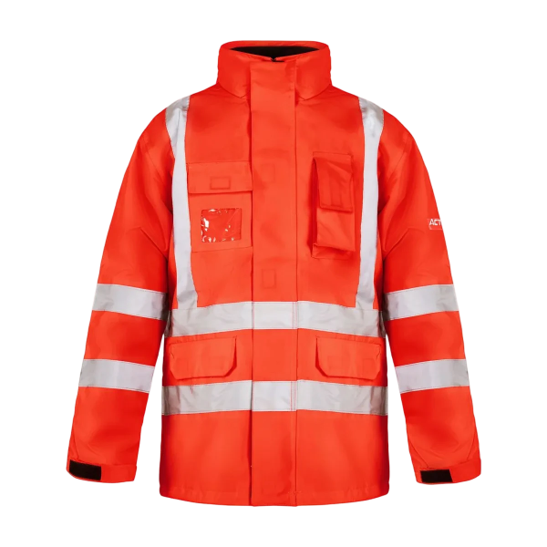 Parka 3 en 1 Rojo Fluor Alta Visibilidad Gard